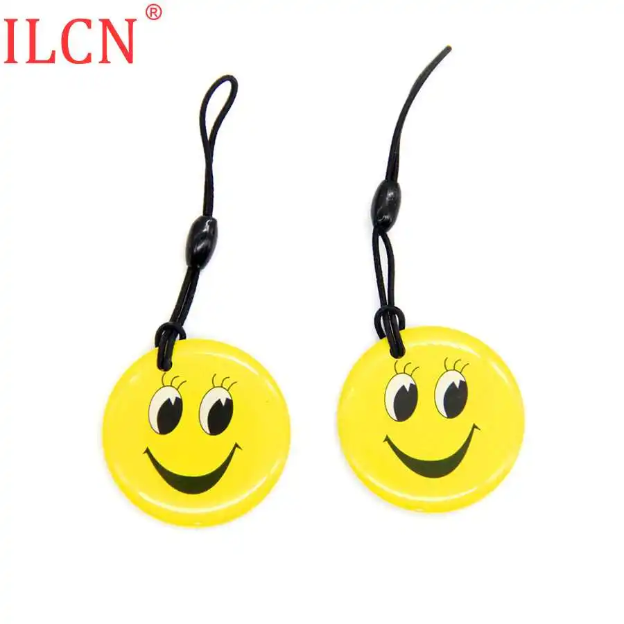 2pcs Random Color UID S50 1K 13,56 Mhz сменная перезаписываемая NFC карта круговой клей брелок жетон бирка RFID ключ карта 1 - Цвет: 2pcs Random Color
