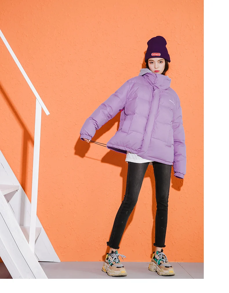 White duck down jacket female in 's new fashion coat in the fall and winter of long