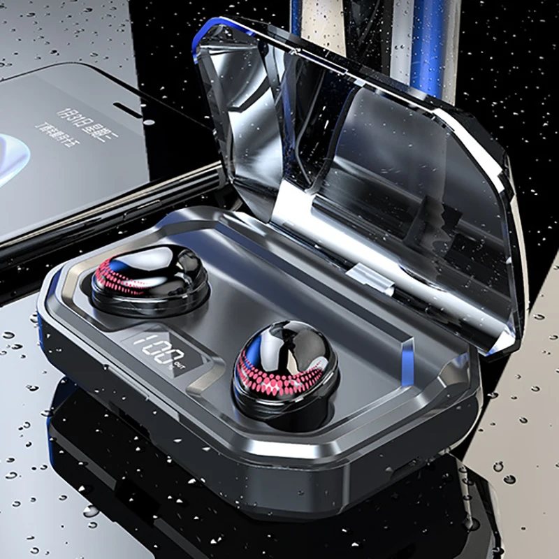 TWS Bluetooth V5.0 HIFI беспроводные наушники 6D стерео спортивные наушники гарнитура с зарядной коробкой микрофон для iPhone Xiaomi