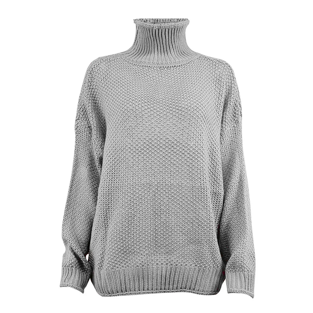 Женские зимние свитера с высоким воротом, разноцветные Джемперы, вязаная одежда, Модный Полосатый пуловер большого размера для женщин, распродажа 23