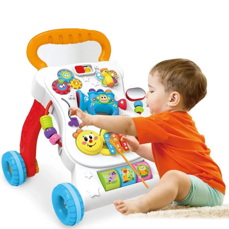 

406 Baby Walker Multi-functional Anti-Falling Cart Music Adjustable Speed 1-3 Years Old Child Walker Toy