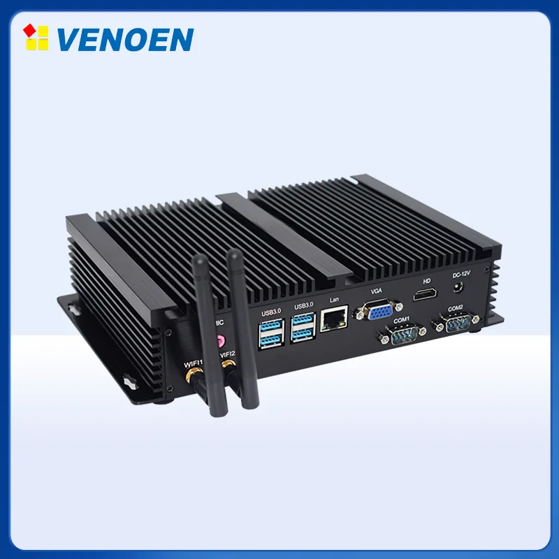 Мини ПК промышленный Windows XP intel celeron 1007u 2RS232 COM порт неттоп HDMI VGA дешевый