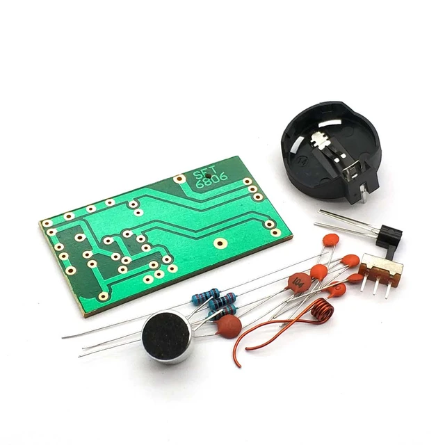 Fm Radio Kit Diy Electronic Training Suite | Wireless Microphone Fm Simple  Diy Kit - Replacement Parts - Aliexpress