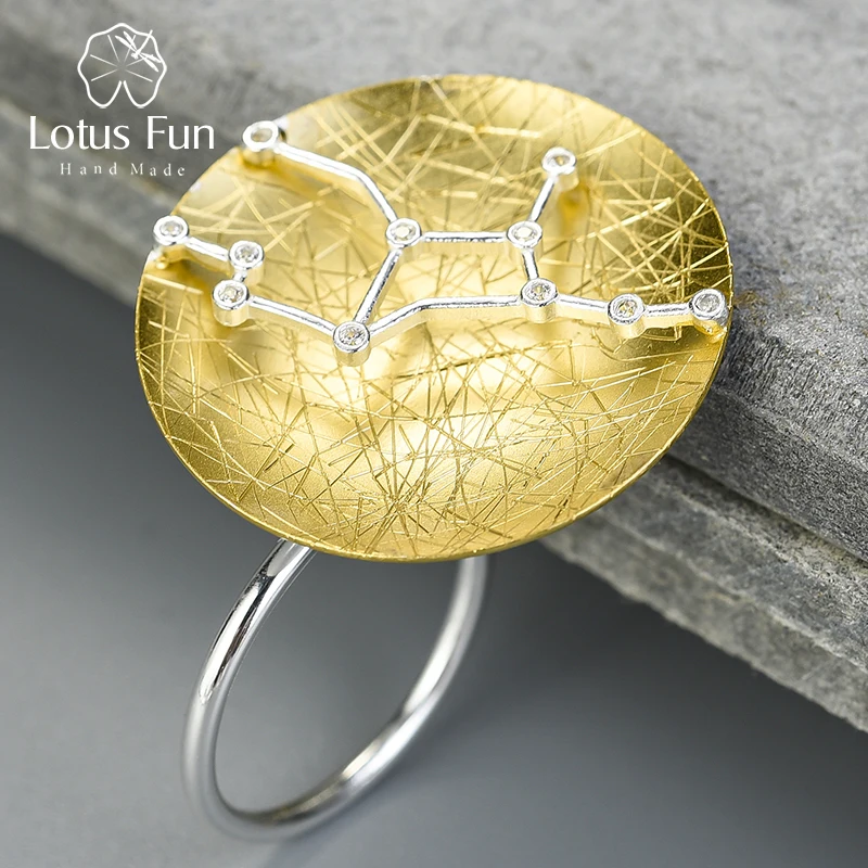 Lotus Fun настоящее 925 пробы серебро цирконий ручной работы дизайнерские ювелирные