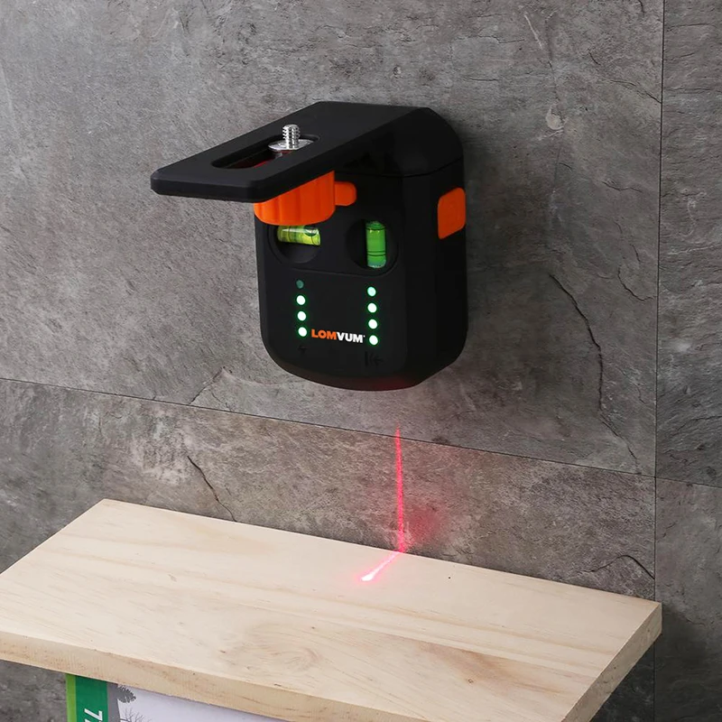 Laser Level Support Drill Dust Collector Electric Vacuum Suction Tool Two Bubbles L-Shape Bracket, Drilling BOX Support LOMVUM