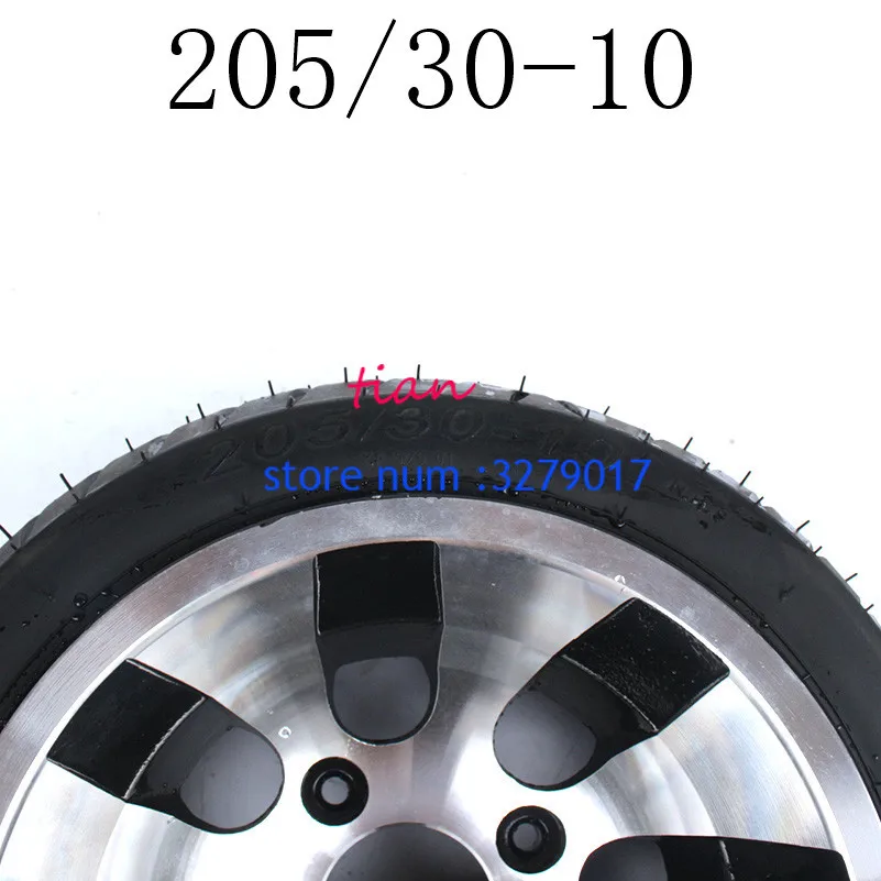 Хорошая репутация картинг детская коляска ATV UTV 205/30-10 дюймов бескамерное колесо шины с ступица из алюминиевого сплава