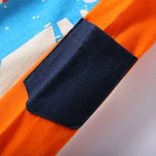 Осенняя одежда для мальчиков детская одежда в Корейском стиле Осенняя детская футболка с длинными рукавами Базовая рубашка для малышей 023