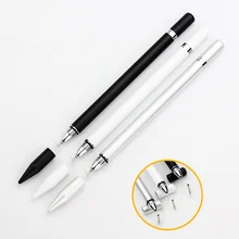 Stylo capacitif universel WK3006 2 en 1 pour écran tactile, stylet à bille pour tablette et téléphone portable 