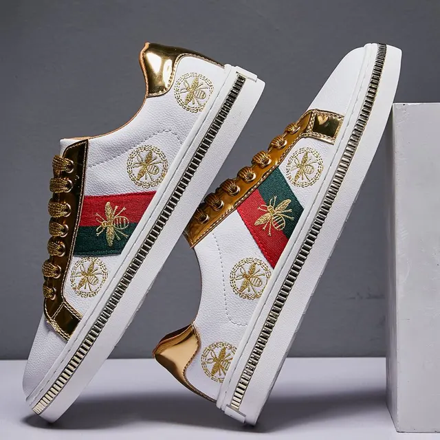 Lakon Embroidered white sneakers men - Image 3