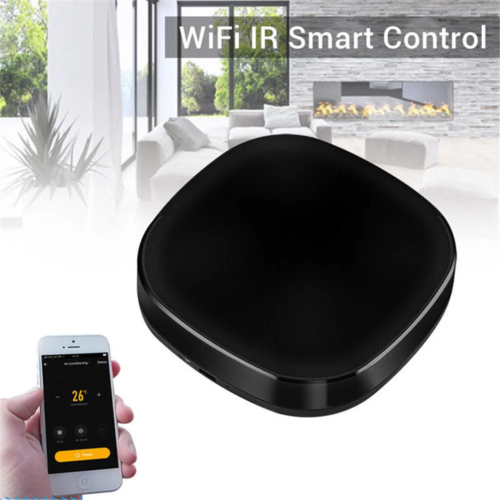 

Universal Mini Smart Remote Control WiFi IR 360 Degree Switch Intelligent Controller Voice Support For Alexa IFTTT Google Home