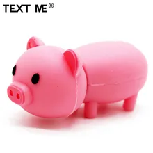 TEXT ME 64 Гб розовый зеленый фиолетовый милый поросенок nodel usb флеш-накопитель usb 2,0 4 ГБ 8 ГБ 16 ГБ 32 ГБ флеш-накопитель