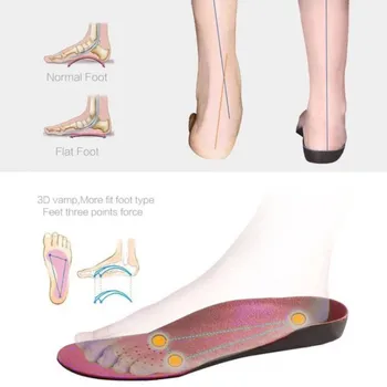 

Professional Orthopaedic Insoles Reduce Stress From Longtime Standing Walking Running Silicone Foot Skin Care Protector Sept