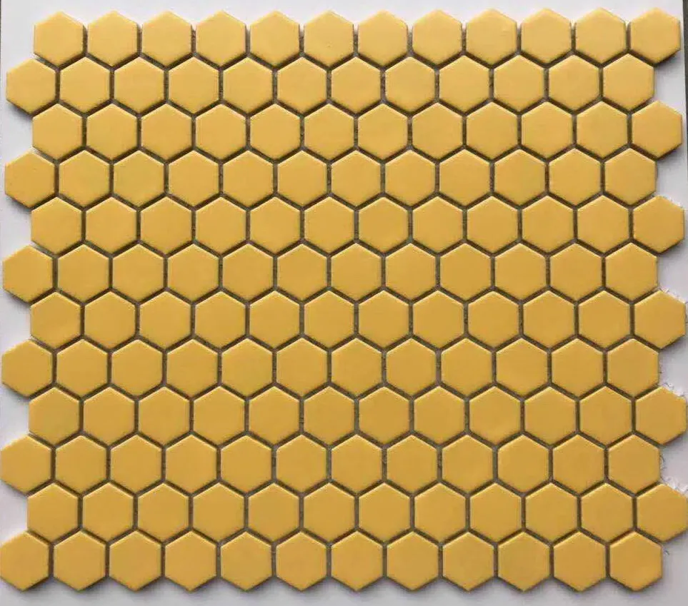 Золото желтый милый шестиугольная керамические мозаичные плитки обои ...