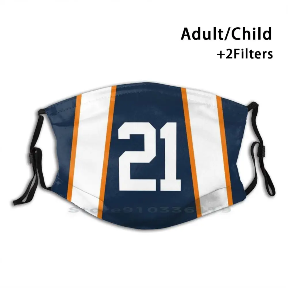 Многоразовая маска для рта War Eagle Number 21 с фильтром Pm2.5 детей Auburn Australia Tigers Sec |