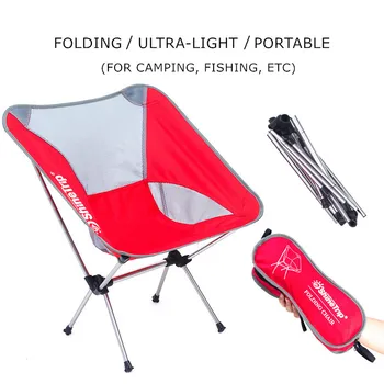 

Factory price sale outdoor folding chair portable ultra light aluminum alloy Moon chair leisure camping fishing chair wholesale