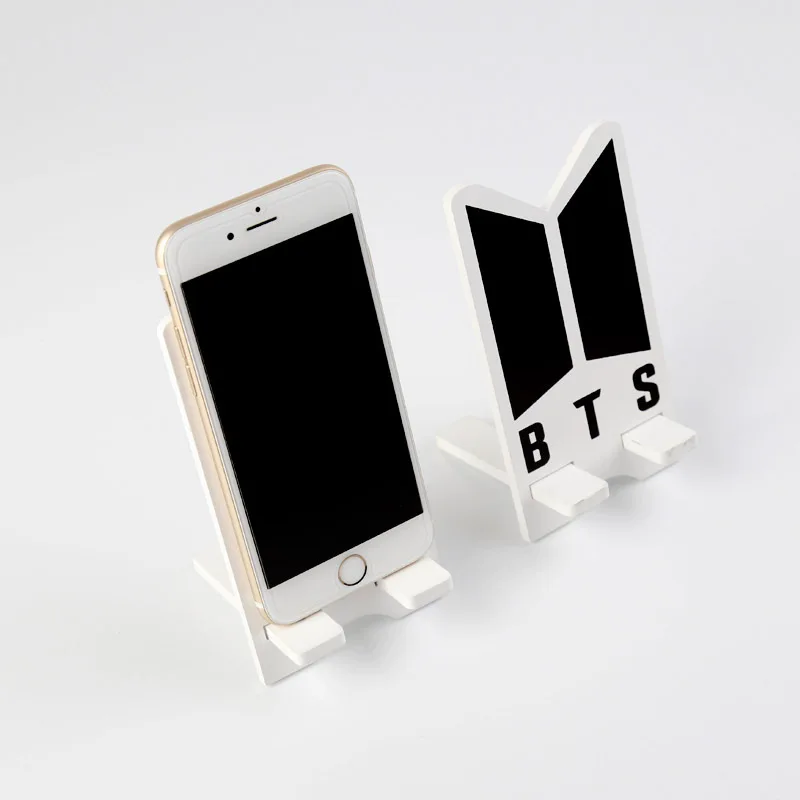 

Bangtan Boys Celebrity Inspired Wooden Support Lazy Desktop Folding Phone Support Universal Peripheral Mzzj031