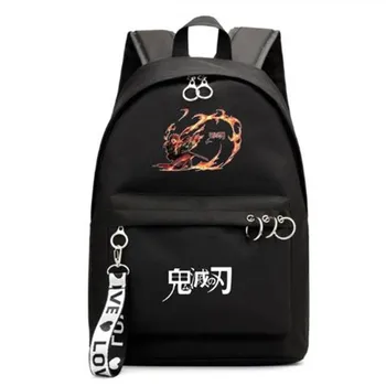 

Demon Slayer Kimetsuno Yaiba Backpack Casual Women&Men Travel Backpack Teenage Girl School Bag Quality Backbag Mochilas Female