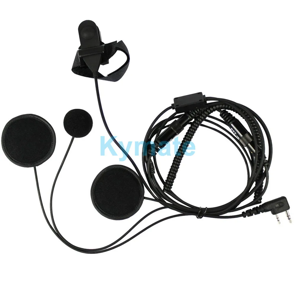 

Full Face Helmet Motorcycle Motorbike Headset/Earpiece with Boom Mic & Finger PTT for Baofeng Radio UV5R BF-888S 666 777 2-pin