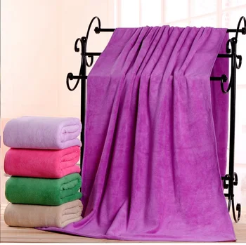 

100*200cm Beauty Salon Solid Bath Towel Massage Quick-Dry Large Towel Thick 400G Microfiber Absorbent Soft Towels