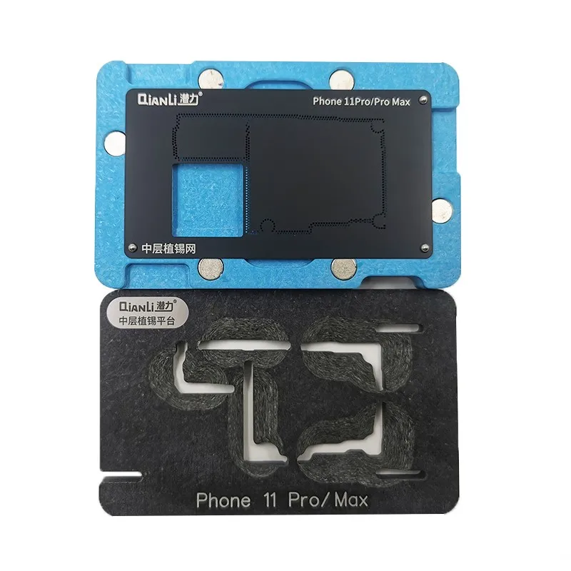 

QianLi Middle Frame Reballing Platform For IPhone 11 Pro Max X Xs max Soldering Fixture BGA Motherboard Reballing Planting Table