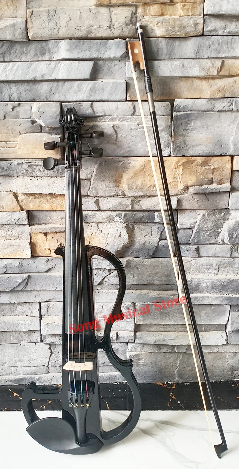 Electronic Acoustic Violin Beginners Playing 4/4 Electronic Violin Hand Flash acoustic violin