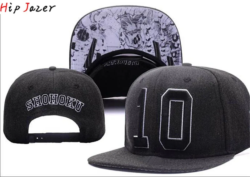 Top Quality Embroidery Men Anime Slam Cosplay Costume Shohoku#10 Baseball caps Snapback Adjustable Hats Beach Caps