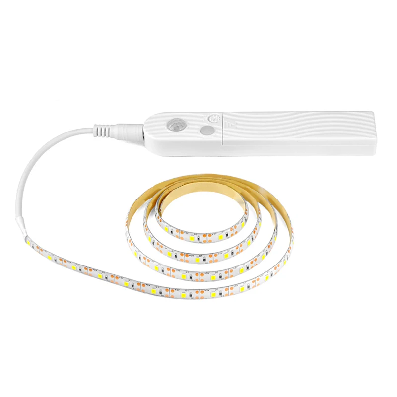 

Infrared Pir Motion Sensor Led Kitchen Light Dc 5V Tape Lamp for Closet Cabinet Wall Decoration Under Bed Light 3Meter
