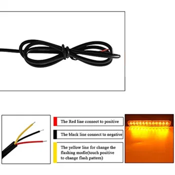 

Hazard Car Lights Warning Light Lamp DC12V-24V 2Pcs Amber/Yellow 12LED