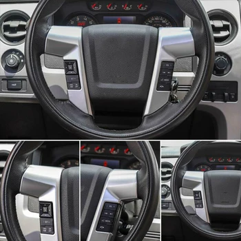 

ABS Steering Wheel Frame 2PCS Decor Trim Parts For Ford Raptor F150 2009-2014