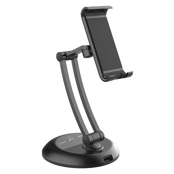 

2 in 1 Speaker Holder Phone Tablet PC Stand Bluetooth Speaker Desktop Phone Stand Tablet Stand with Speaker