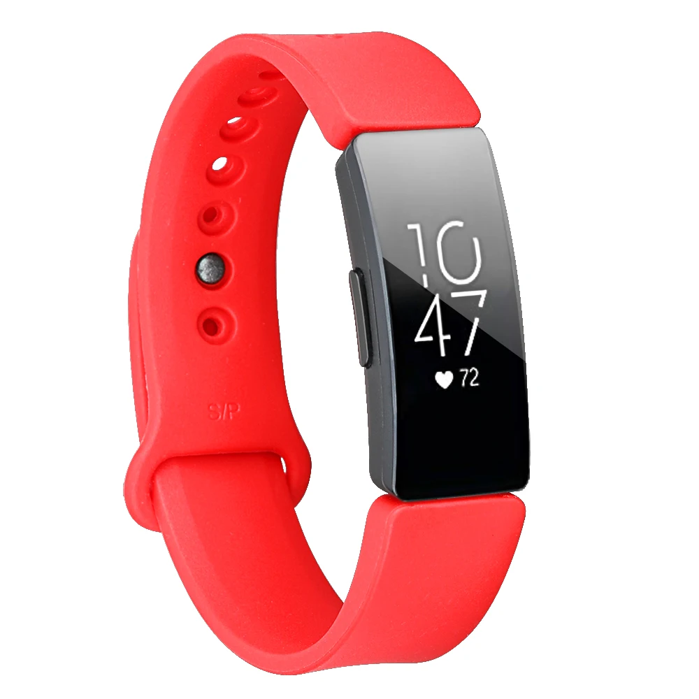 red Baaletc сменный ремешок для Fitbit Inspire hr Smartwatch сменный ремешок для Fitbit Inspire браслет Одноцветный - Цвет: red