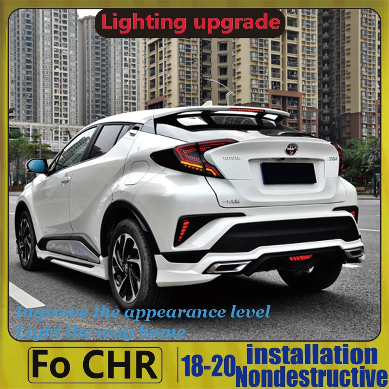 Задний фонарь для TOYOTA CHR светодиодный задний с динамическим поворотным сигналом