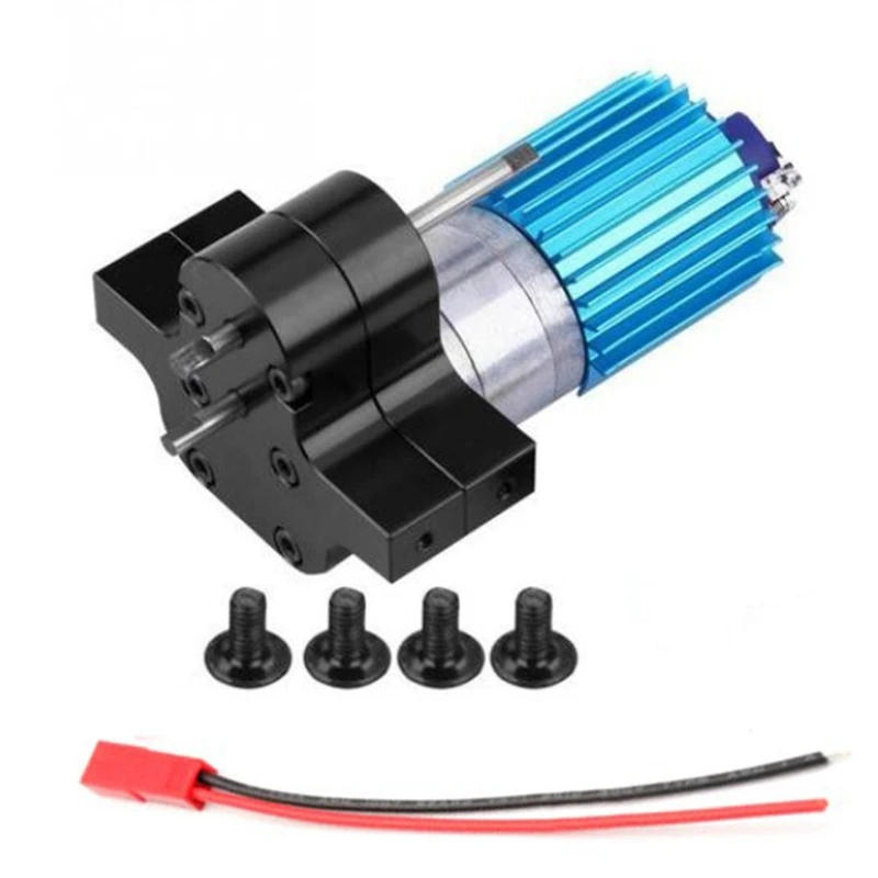 Speed Change Gear Box Metal Gearbox with 370 Brush Motor Anodizing Treatment for Heatsink and Mount Base WPL 1633 RC Car Bla | Игрушки и