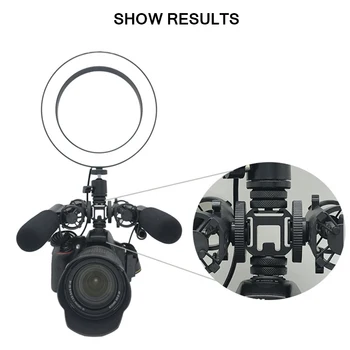 

Portable NEW On-Camera Mount Adapter Extend Port DSLR Camera Microphone Monitor LED Video Light Base Or All Hot Shoe Cameras