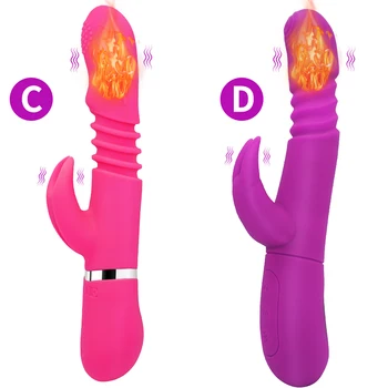 Ucalo Thrusting Vibrators For Women With Telescopic Rotating Heating G Spot Vagina Massager Female Huge Dildos Penis Sex Toys 3