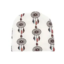 Шапочка для новорожденных мальчиков; Вязаная хлопковая шапочка для девочек с принтом медведя из мультфильма; Детские шапки; DXAD