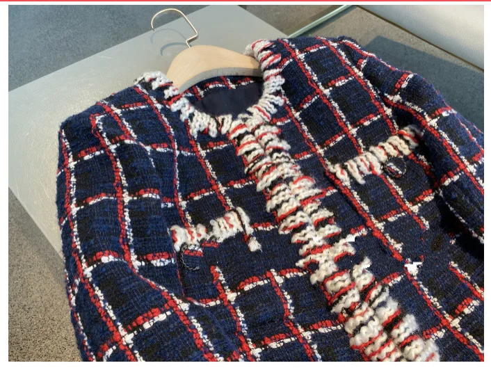 

Lattice Soft Wool Manual Side Of Feifei Loose Coat Worth Collection