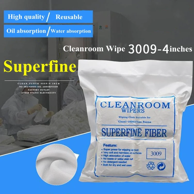 9x9inch 100-Class Ultra-Fine Cleanroom Wiper - Laser Edge-Sealing, Anti-Static, Soft Dust-Free Wipers for Industrial PCB and LCD Cleaning Description Image.This Product Can Be Found With The Tag Names Cheap Device Cleaners, Computer Office, Device Cleaners, High Quality Computer Office