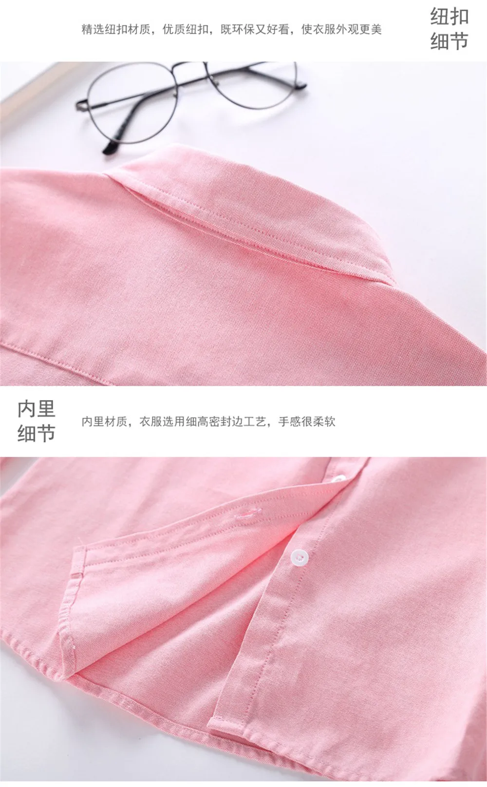 White Cotton Women Blouse 2020 Spring Casual Long Sleeved Shirt Woman Office Plus Size Shirts Blusas Feminine Blouses (5)