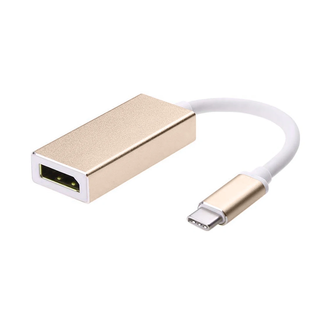gold Тип C к Mini DP 4K 60Hz USB 3,1 type C к Mini display port адаптер Thunderbolt 3 к Mini DP конвертер для MacBook Pro - Цвет: gold