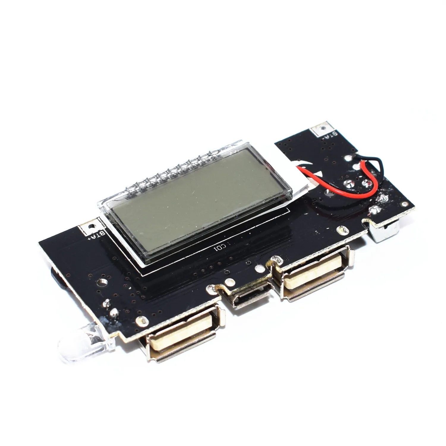 10 шт. Dual USB 5V 1A 2.1A мобильный Мощность банка 18650 Батарея Зарядное устройство PCB Мощность модуль аксессуары для телефона DIY светодиодный ЖК-дисплей модуль