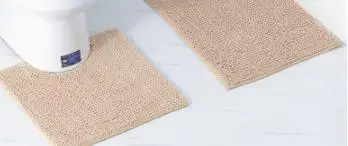 Drop Shipping 2pcs/set New Solid Bathroom Set Carpet Absorbent Non-Slip Pedestal Rug Lid Toilet Cover Bath Mat - Color: 3