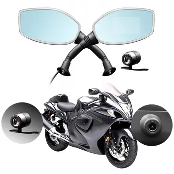 

Motorcycle Rearview Mirror Camera DVR Auto Video Recorder Dash Cam Loop Recording Dual Lens Camcorder Support TF Card