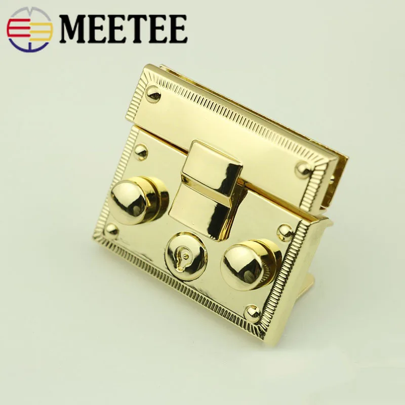 2/5 шт Meetee металлический мешок оснастки замок застежки для женской сумки застежка-Пряжка DIY кошелек с поворотной замки сумки аксессуары для замены пряжки