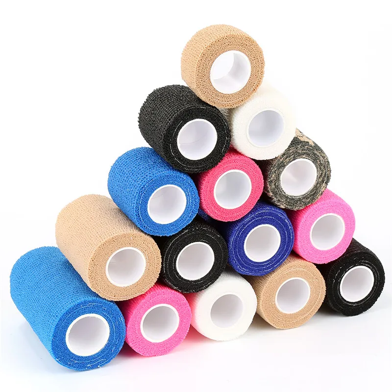 

7.5cm 15cm Sports Joint Protection Nonwoven Cohesive Elastic Bandage Medical Self Adhesive First Aid Elastoplast Pets Wraps