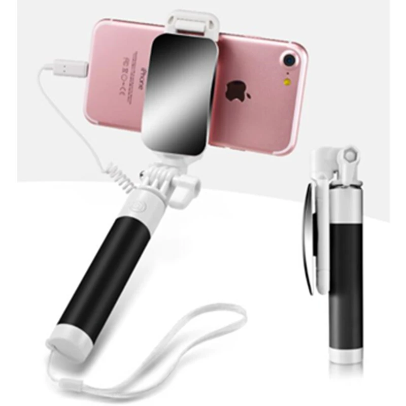 Селфи-палка Lightning для Apple 11 Pro Max проводное зеркало селфи iphone 2019 X XS XR 7 8 Plus |