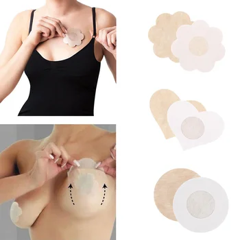 

20/50/100 Pcs Disposable Invisible Strapless Bra Pasties Pad Non-woven Fabric Breast Nipple Cover For Party Dress TC21