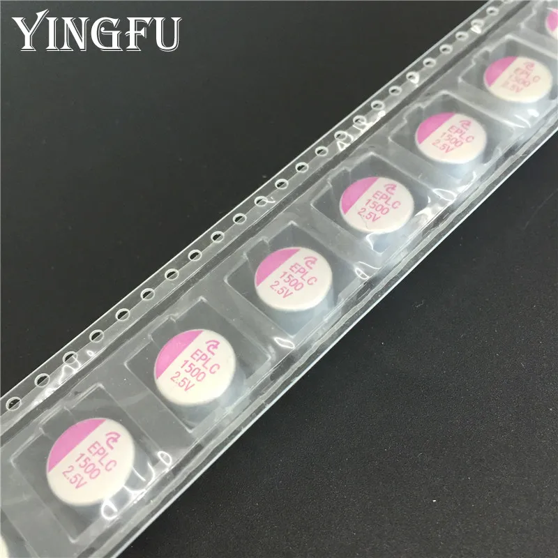 30 шт./лот 1500 мкФ 2 5 в 10x10 мм EPLC 2.5V1500uF SMD Одноцветный конденсатор EPLC0E152MJ09 Япония