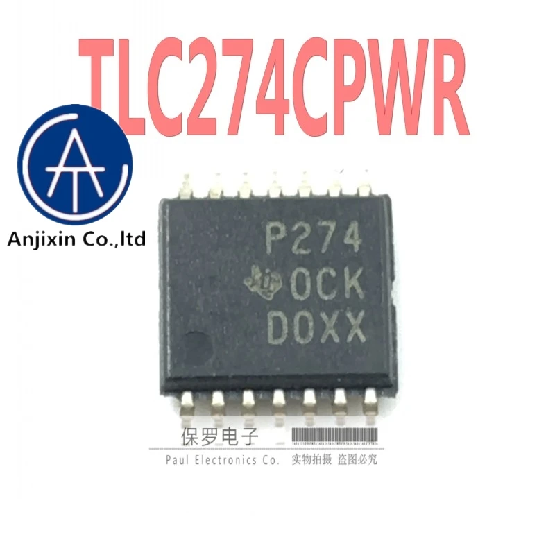 

10pcs 100% orginal new real stock Operational amplifier TLC274CPWR TLC274 silk screen P274 TSSOP-14