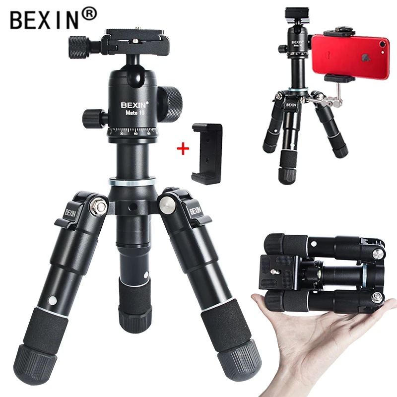  BEXIN Travel flexible portable lightweight camera desktop Tabletop mini ball head tripod phone stan